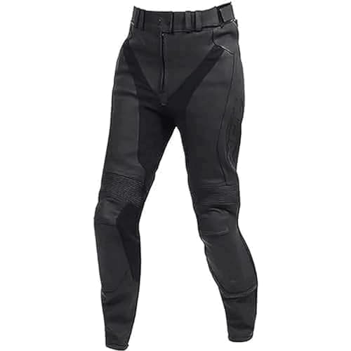 Pantalon de moto en cuir femme XRC GLET noir pour motardes