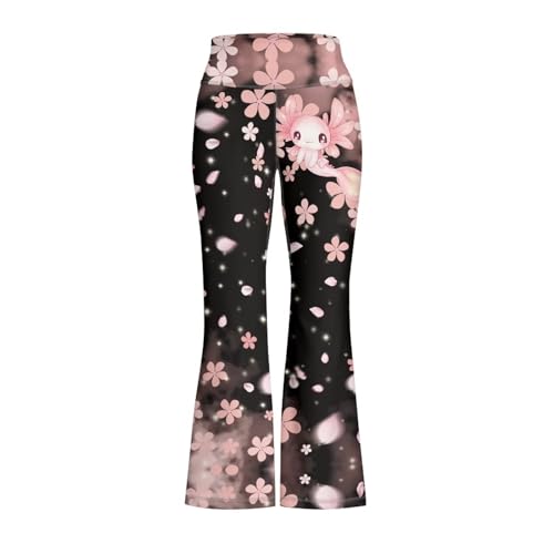 Tongluoye Flare Leggings for Girls 5-14Y High Waisted Bell Bottom Pants Wide Leg Yoga Leggings Dance Workout Gym Sweatpants