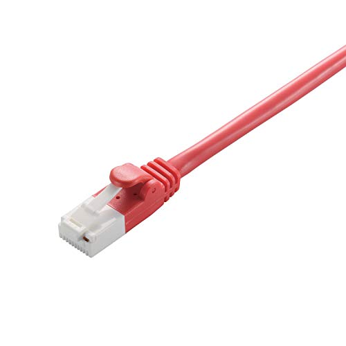 ELECOM LD-CTT/R2/RS RoHS Compliant LAN Cable, CAT5E, Tab Breakage Prevention, 6.6 ft (2 m), Red, Simple Package
