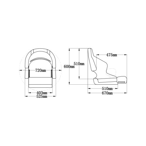 Bootssitz/Bootsstuhl/Steuerstuhl "NAHE", FlipUp-Funktion, Boot Yacht Farbe weiss