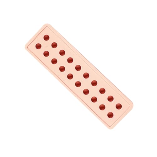 Molde de hielo redondo de silicona con 20 cavidades beige miniatura 1