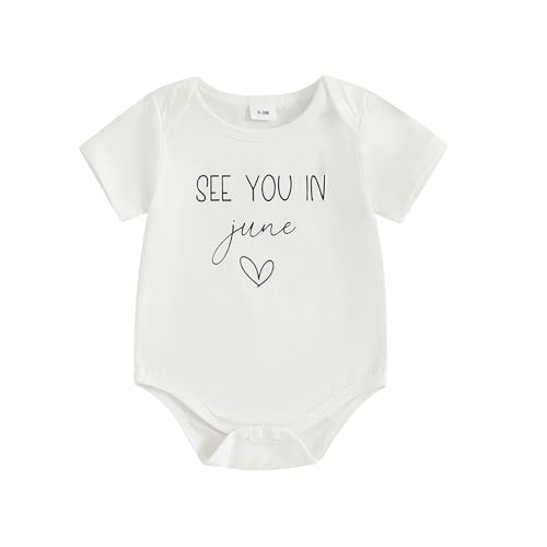 Image of woshilaocai Baby Announcement Bodysuit Pregnancy Reveal for Family | Pregnancy Reveal Ideas&New Baby Surprise for Grandparents, Husband, Aunt, Uncle, Gender Natural Romper, Funny Announcement