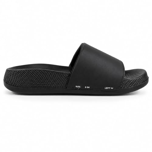 Image of Men's Cloud Foam Slides Slippers | Lightweight Comfortable Bathroom Slides for Men | Soft Cushioned Anti-Slip Daily Wear Sandals | Indoor Outdoor Casual Footwear