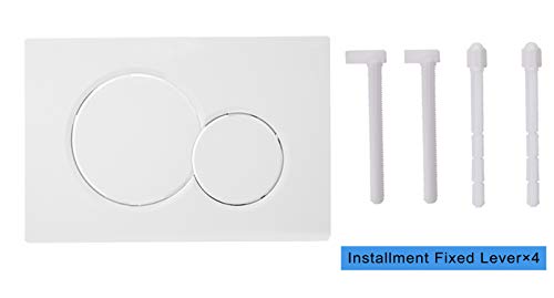 Dual-Flush Actuator Plate for Concealed Cisterns Alpine White Compatible With 115.770.11.5 Sigma01 Wall Mount Toilets Series