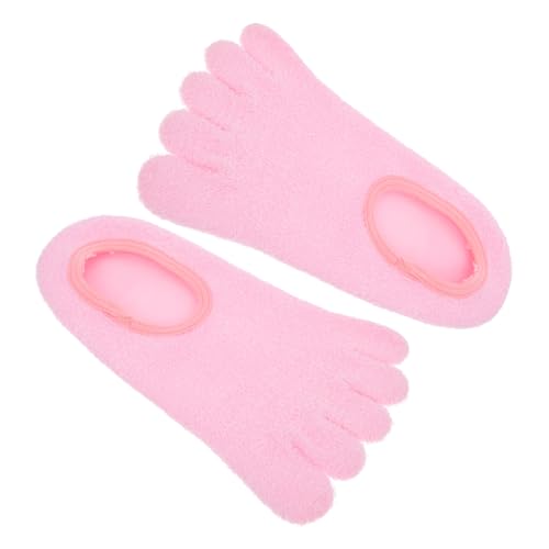 OATIPHO Hidratante para Pies con Aceite Esencial Calcetines de Gel Reutilizables para Cuidado de Pies Casa y Spa Color Rosa Hidratación y Suavidad Agrietados