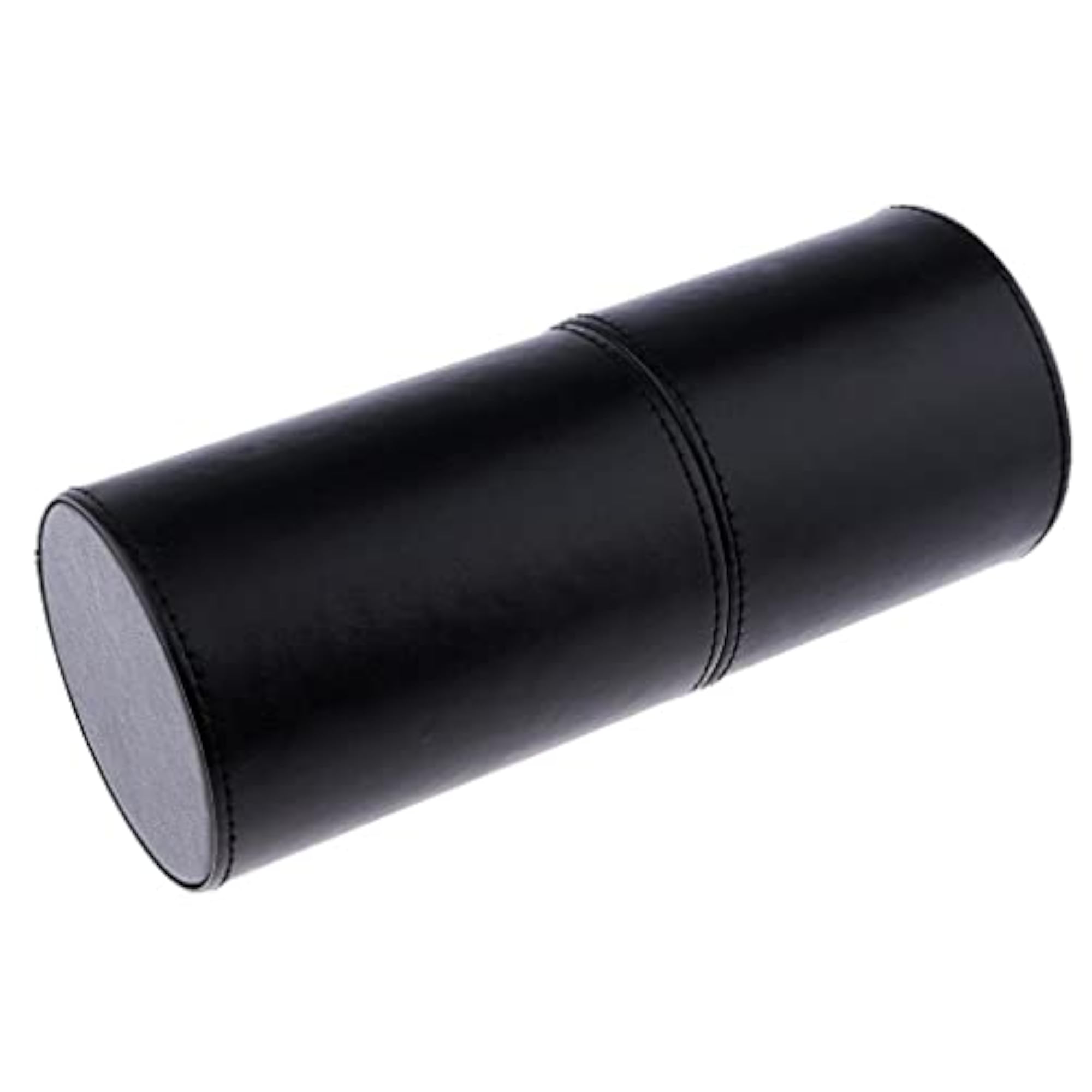 3x PU Empty Storage Container for Makeup Brushes, Black