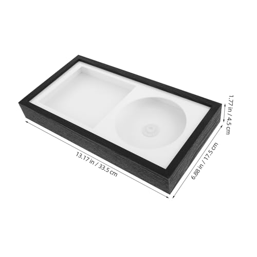 Cadre photo CD stéréoscopique bois blanc support mural table - 3