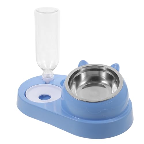 GRIRIW Dog Feeder and Cat Bowls Convenient Multiuse Pet Food and Water Dispenser for Cats and Dogs Smooth Design Easy to Fill for All Pets