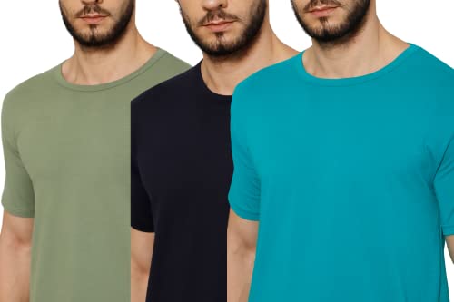 Image of T-Shirt for Men - 100% Cotton Casual T-Shirt | Half Sleeve, Round Neck 4 Way Stretch Fabric | Slim Fit T-Shirt