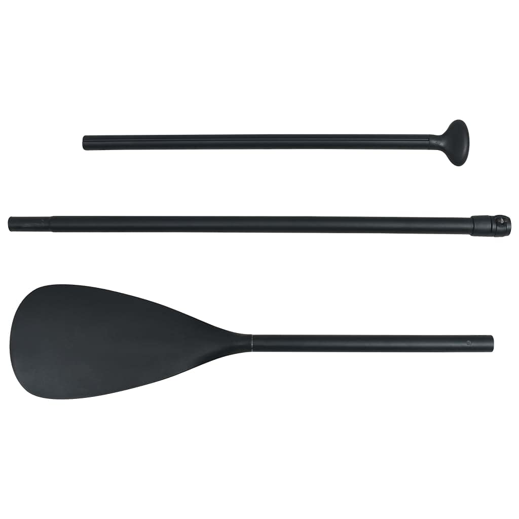 vidaXL Pagaie de Sup Planche à Pagaie Extérieur Durable Stable Résistant Solide Conception Démontable Pagayeur 215 cm Aluminium Noir