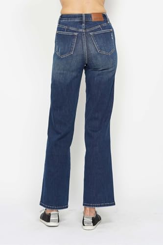 Judy Blue Women's High-Waisted Tummy Control Classic Straight Jeans - 888694