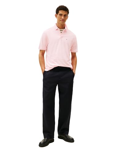 Image of Tommy Hilfiger Men's Short Sleeve Cotton Pique Polo Shirt in Classic Fit