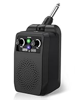Good compatibility - Suitable for all kinds of electric guitars with 6.35mm jacks, and can also be used for electronic wind instruments and more. More importantly, to prevent the folding plug of the JA-05G small guitar amp from being too short to be ...
