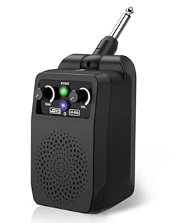 Good compatibility - Suitable for all kinds of electric guitars with 6.35mm plug, and can also be used for electronic wind instruments and more. More importantly, to prevent the folding plug of the JA-05G small guitar amp from being too short to be u...