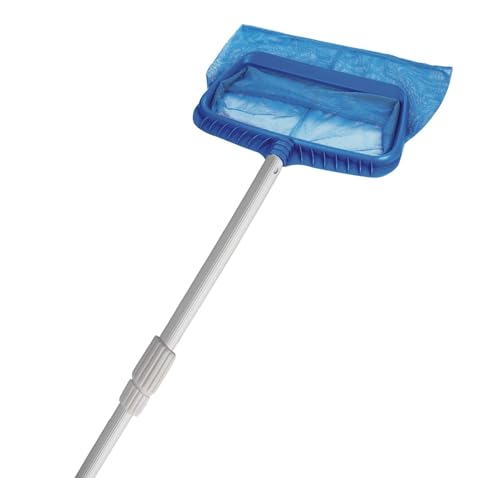 DPOOL Recogehojas Deluxe Grande con pertiga telescopica Profesional de 2 tramos 122+122 (244 Largo Total) para Piscina