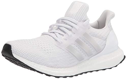 adidas Men's Ultraboost 4.0 DNA Running Shoe, White/Silver Metallic/Black, 4