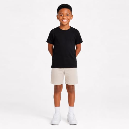 Image of Mud Kingdom T-Shirt for Boys Short Sleeve Plain Cotton Classic Summer Casual Stripe