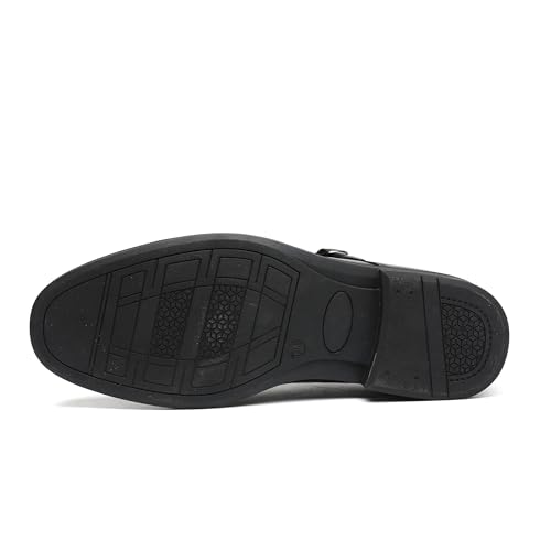 DECARSDZ Men's Double Monk Strap Slip on Loafer Shoes for Business Casual Comfortable Dress Shoes for Men4