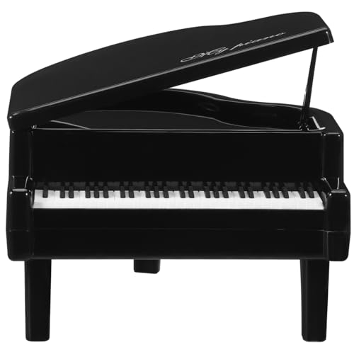 Abaodam Piano Figurines Plastic Money Bank Tabletop Musical Sculpture Statue Crafts Music Figurine for Home Office Decor Piano Souvenirs