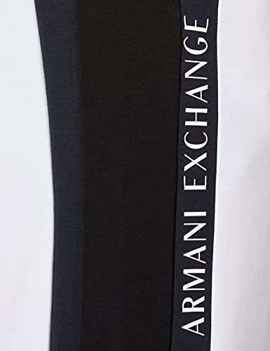 ARMANI EXCHANGE Pantaloni Felpati, White Navy