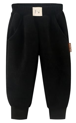 Happy Cherry Baby Fleece Hose Baumwolle Fleece Elastische Taille Sweathose...