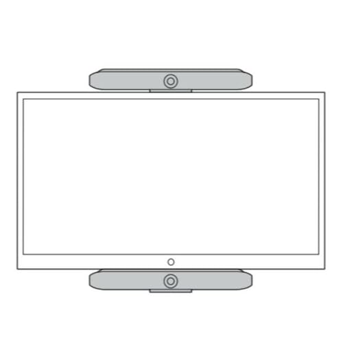 Image of Poly Studio X70 VESA Mount Secure and Stable Fixed Installation - Silver