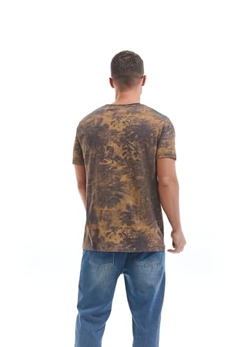 KLIEGOU Men's Crew Neck Hipster T Shirt - Casual Stylish Fitted Print Tees for Men2