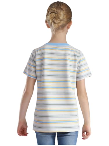 Kids Girls Boys Cotton Striped T-Shirt Short Sleeve Round Neck Basic Tee Tops Blouse Summer Casual Daily wear2