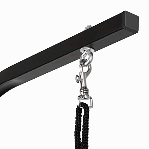 Yaheetech Table de Toilettage pour Chien Chiot Chat Pliant Transportable 80,5 × 46 × 76 cm avec Bras/Anneau Noir - Image 6