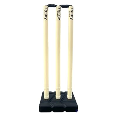 Thrifty Sports Full Size 32 Heavy Plastic Cricket Stump Set.
