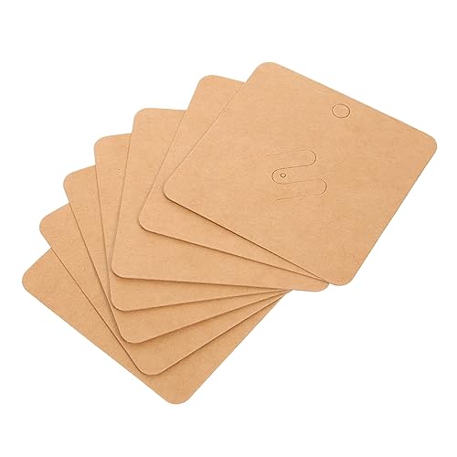 Lurrose Lot de 200 Cartes à Broches Prédécoupées en Papier, Supports Multifonctions pour Bijoux Et Pièces De Monnaie, pour Rangement Et Emballage