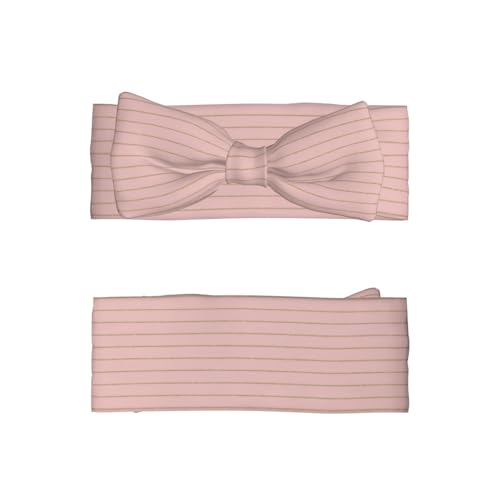 Retro Gold Pink Pinstripe Print A Baby Girl Bows Headbands Baby Girls Newborn Headbands Infant Toddlers 0-6 Months2