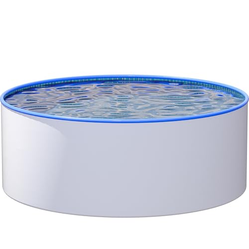 poolomio® Stahlwandpool Rund Ø 400 x 150 cm | Aufstellpool für...
