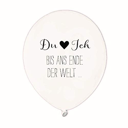 Luftballons - Hochzeit - Party - Du & Ich - Latex Ballons - 8 Stück Cover