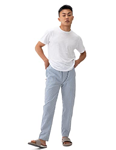 DAMENSCH Regular Fit Cotton Blend Woven Casual Style Pyjama Dual Pockets Breathable Microfibre Waistband Anti-Bacterial Stretchable Soft Comfortable Pyjama For Men
