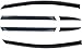 Shatterproof Out-Channel Window Deflectors for Honda CR-V (CRV) 2017-2022, Rain Guards, Window Visors for Cars, Vent Deflector, Car Accessories, 6 pcs (for CRV 17-22 6-Piece Chrome)