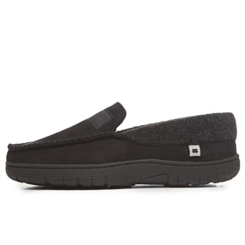 Lucky Brand Mens Micro-Suede Moccasin Loafer Slippers With Plaid Lining #TOP1