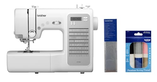 Image of Brother CP100X Computerized Sewing and Quilting Machine, and SASEW6 6-Piece Premium Sewing Thread Pack, SA520 Water Soluble Stabilizer