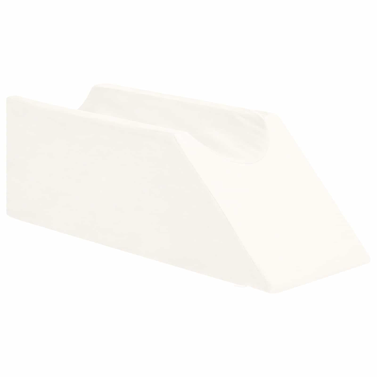 Almohada para piernas de espuma de poliuretano, color blanco, ergonómica, 68 x 25 x 21,5 cm, cojín para dormir de espalda y de lado, espuma viscoelástica alternativa con superficie de