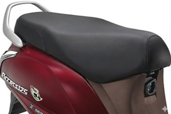 Image of Premium Water Resistant Seat Cover for Suzuki Access 125 Durable Black Stretchable Scooty Seat Protection Cover Design (Black - 7)