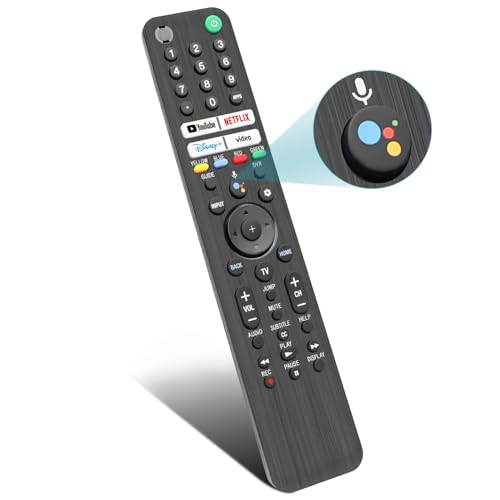 Image of Sony TV Replacement Remote Compatible with All 2019 to 2024 Sony and Bravia Smart TVs with Voice Control Works Perfectly with XR and XBR Series 4K LED OLED Google and Android TVs Includes