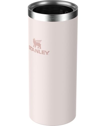 Image of Stanley Everyday Can Cooler Cup 10 oz Slim | Beer, Seltzers, Soda, and Energy Drinks | Doubles as Tumbler | Insulated Stainless Steel Drink Holder | BPA-Free | Rose Quartz