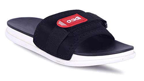 Image of AADI Men's Synthetic Leather Daily Use Casual Sliders /Flip Flop & Slippers