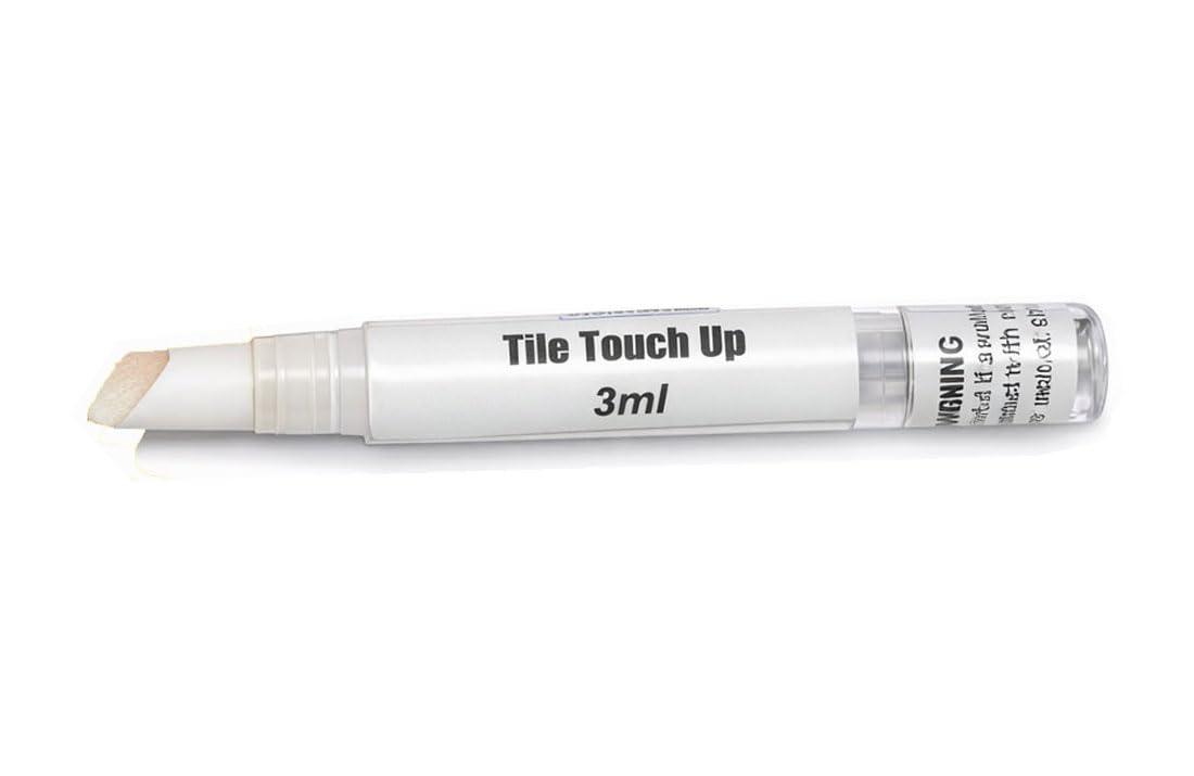 V-Fix Tile Touch Up Paint Pen – Scratch & Chip Repair for Ceramic & Porcelain Tiles, Water-Based - 3ml (White)