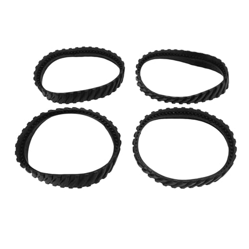 Tissting 4 Ruedas De Goma para Limpiador De Piscinas MX8 MX6 - Juego De 4 Bandas De Rodadura De Repuesto para R0526100, Fácil Instalación Sin Herramientas, 5.5in