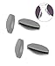 Anti Slip Nose Pads Replacement for Oakley Sielo OO9288/Sielo SQ OO9480 Sunglasses Frame, Silicone Soft Nose Pieces - 2 Pairs Grey Regular Size