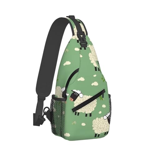 Bolso Cruzado Deportivo Negro para Hombre y Mujer miniatura 2