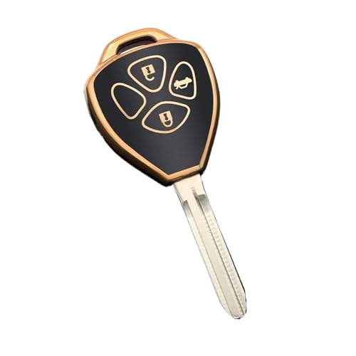 Carcasa para llave Toyota Corolla Yaris Venza con 3 Botones para Rutas de Viaje y Rutina Diaria