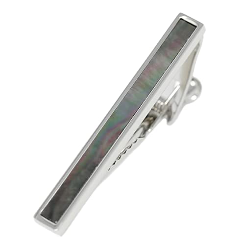 MENDEPOT Gray MOP Tie Clip