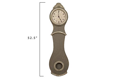 Creative Co Op Distressed Grey Grandfather Wall product photo Creative Co Op Distressed Grey Grandfather Wall product